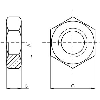 Contratuerca de resistencia para hardware