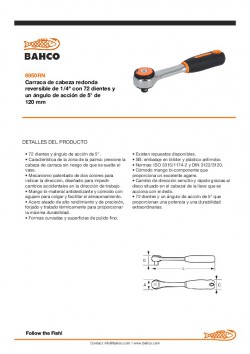 Ficha Técnica 6950RN (1/4")