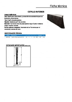 Ficha Técnica Cepillo