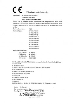 Declaración conformidad