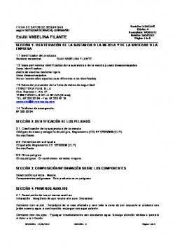 Ficha de Seguridad