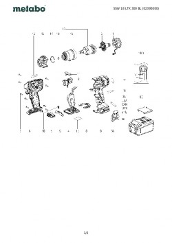 Despiece SSW 18 LTX 300 BL