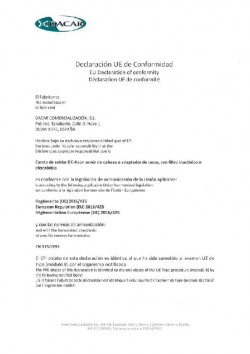 Declaración de conformidad